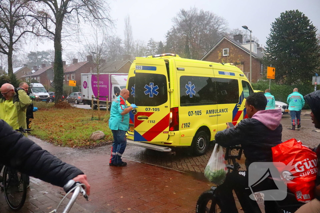 Fietser loopt hoofdwond op bij ongeval