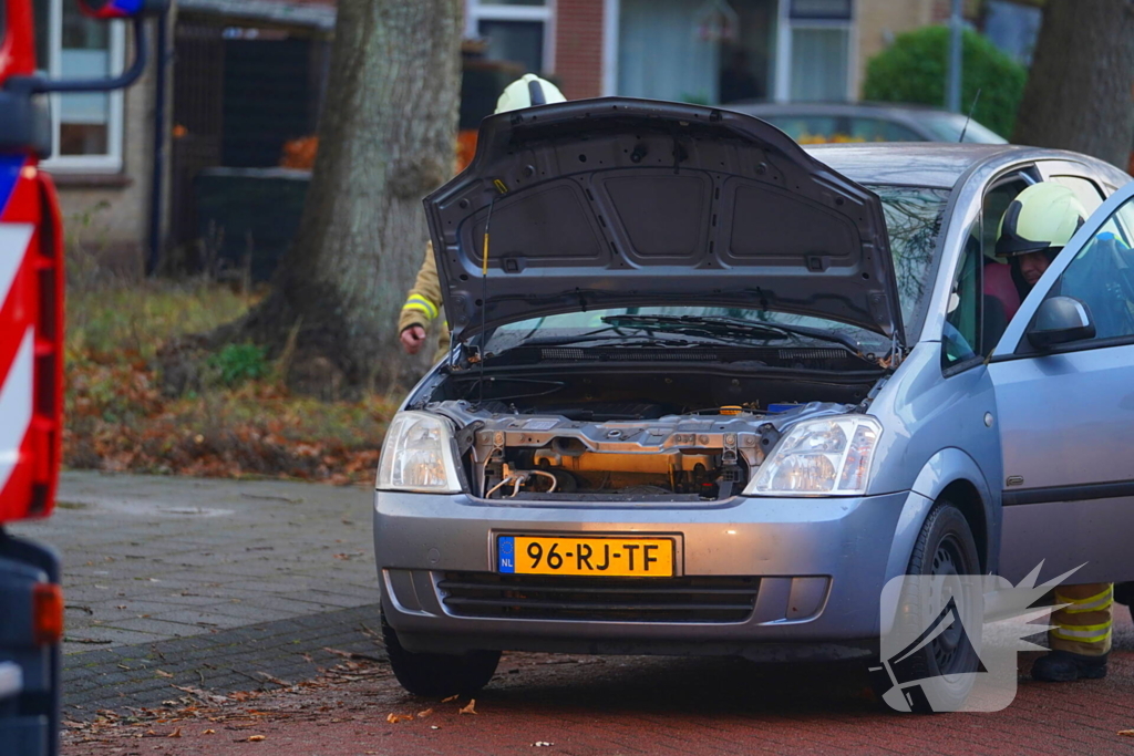 Bestuurster flink geschrokken door autobrand