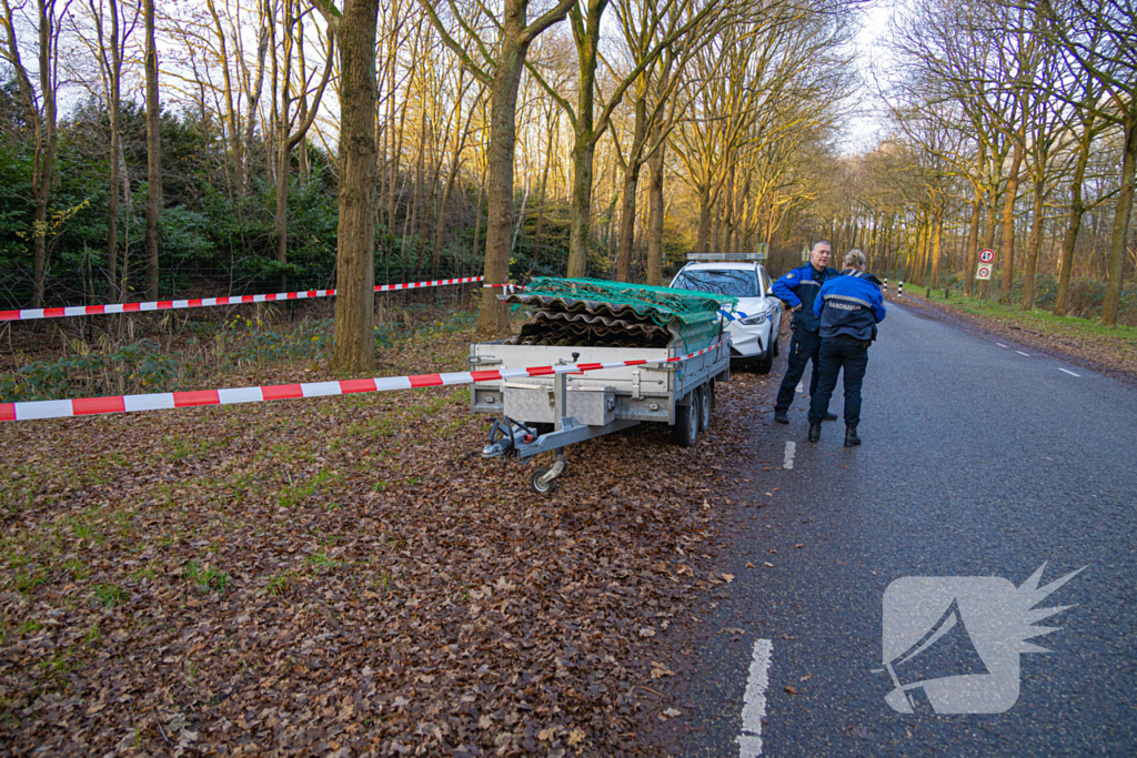 Gestolen aanhanger teruggevonden in afgelegen gebied