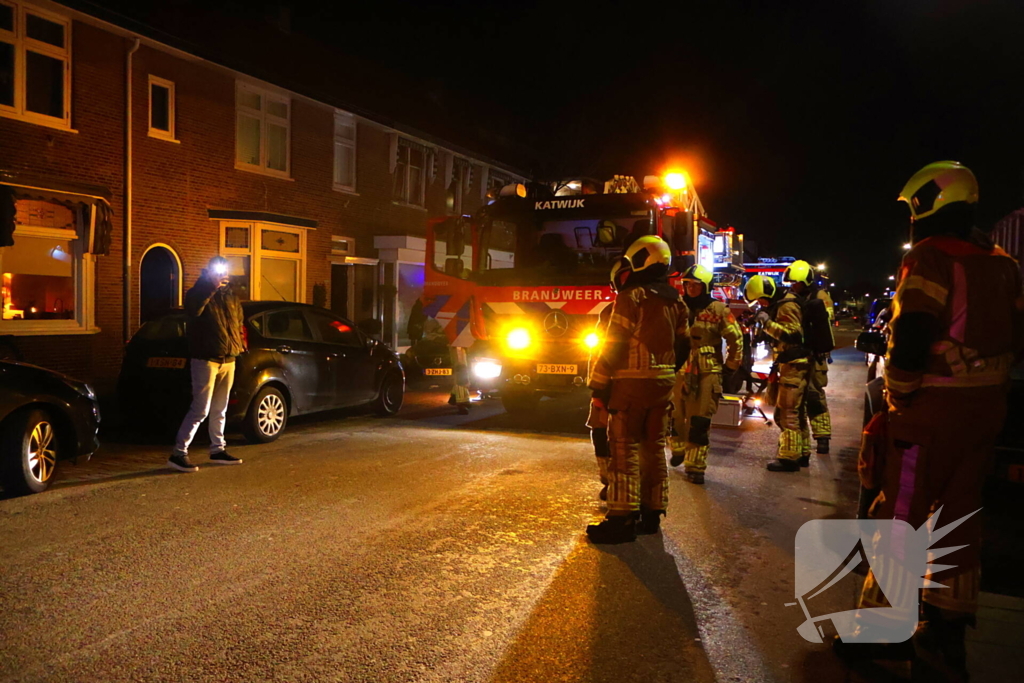 Brandweer druk met schoorsteenbrand