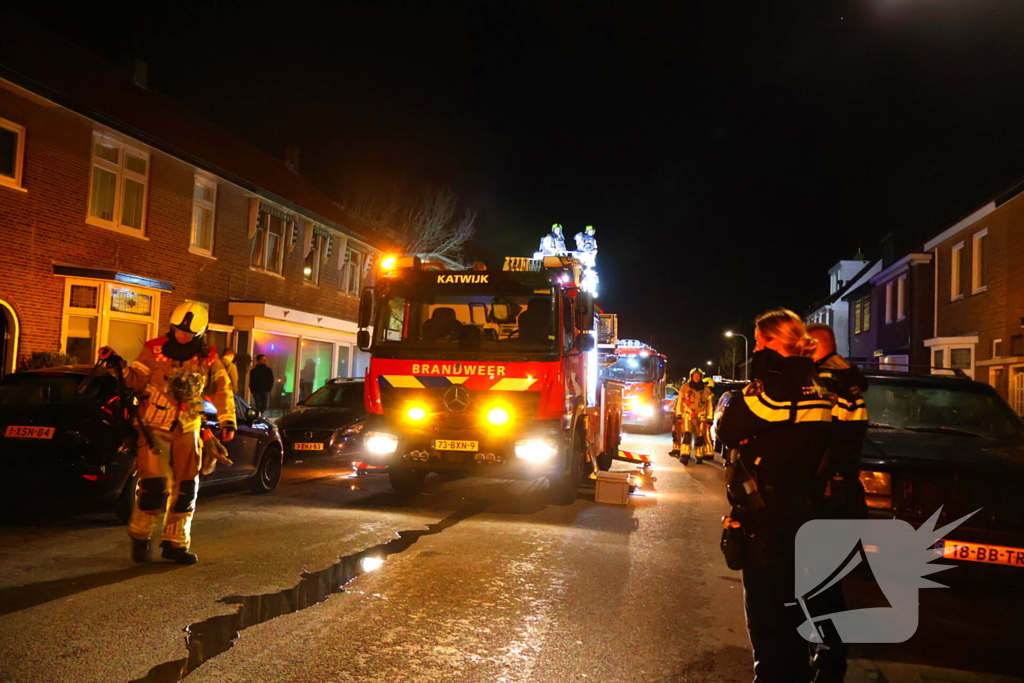 Brandweer druk met schoorsteenbrand