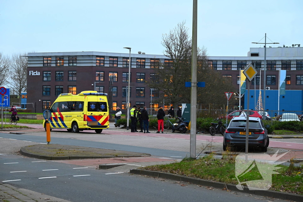 Gewonden bij ongeval tussen fietser en scooter