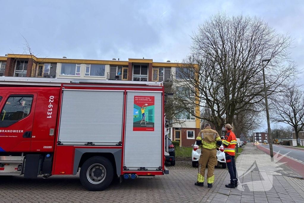 Brandweer doet metingen naar koolstofmonoxide