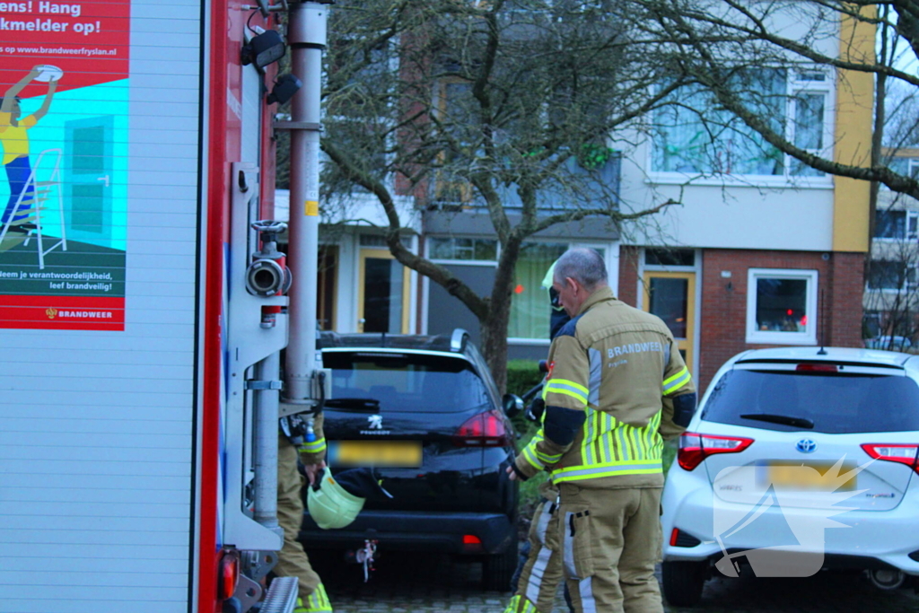 Brandweer doet metingen naar koolstofmonoxide