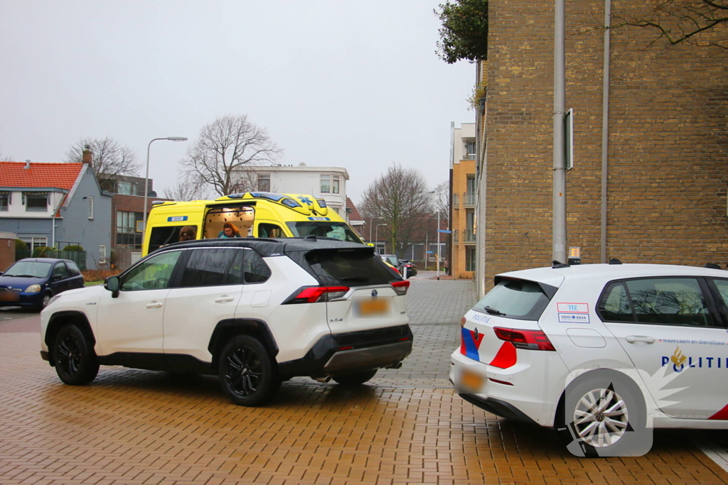 Fietser gewond bij botsing met auto