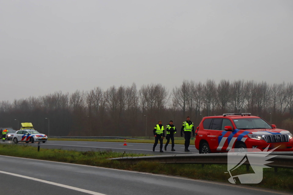 Snelweg afgesloten wegens hulp aan paard