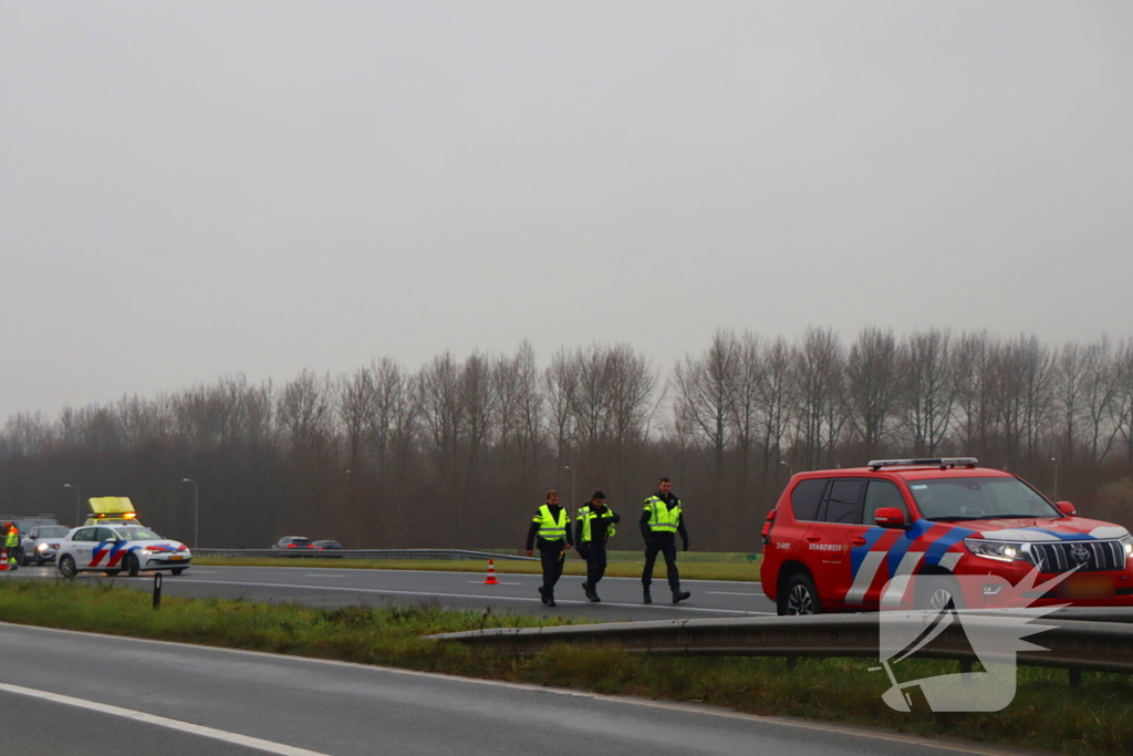 Snelweg afgesloten wegens hulp aan paard