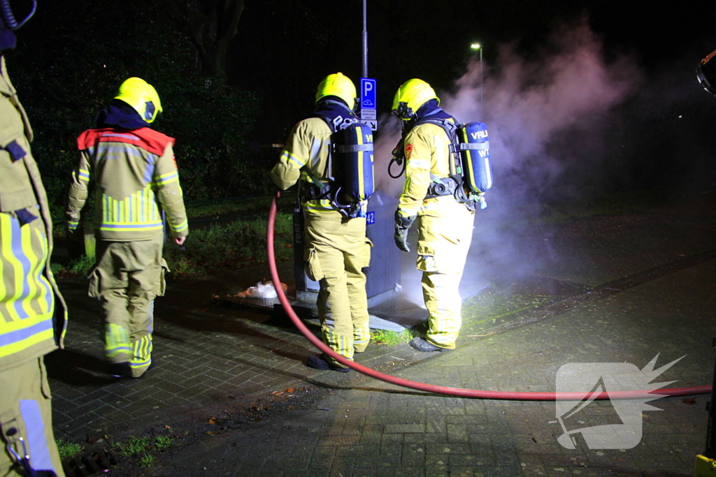 Brand in ondergrondse container gedoofd