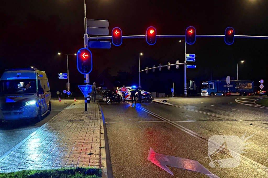 Agent gewond bij verkeersongeval