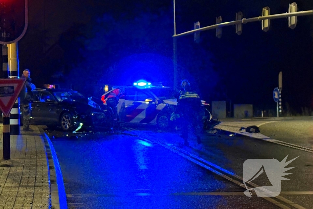 Agent gewond bij verkeersongeval