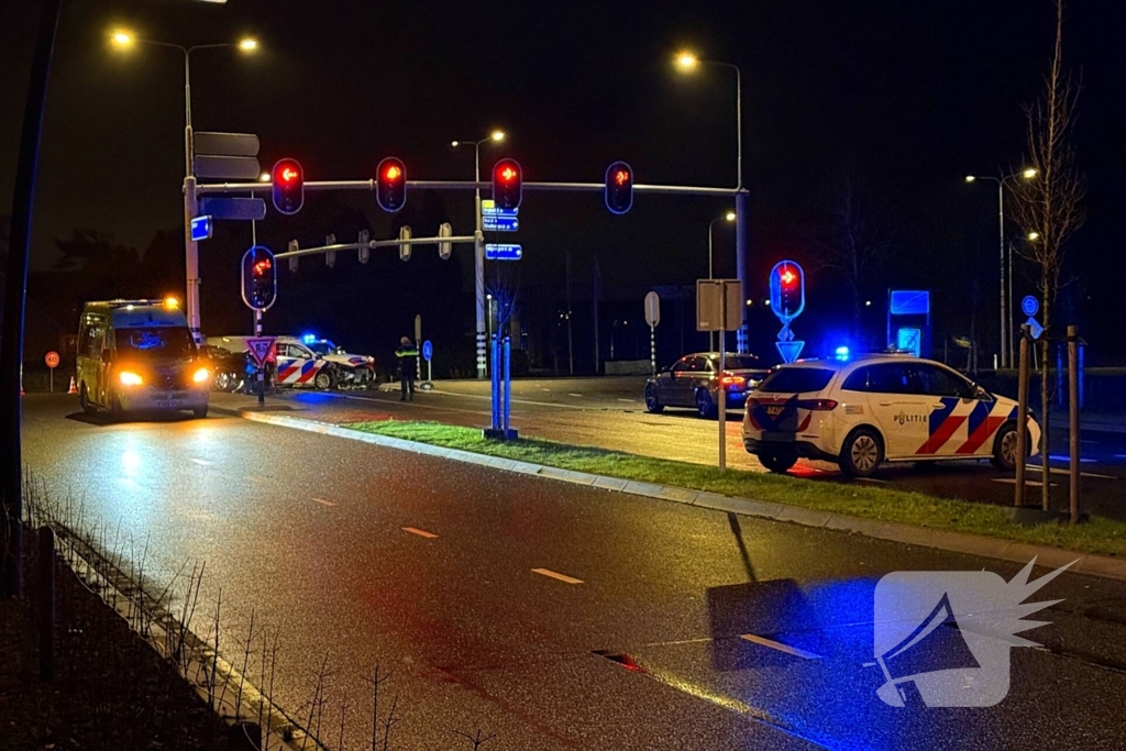 Agent gewond bij verkeersongeval