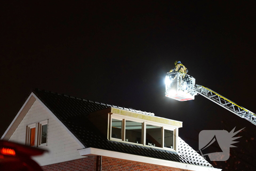 Schoorsteenbrand in vrijstaande woning