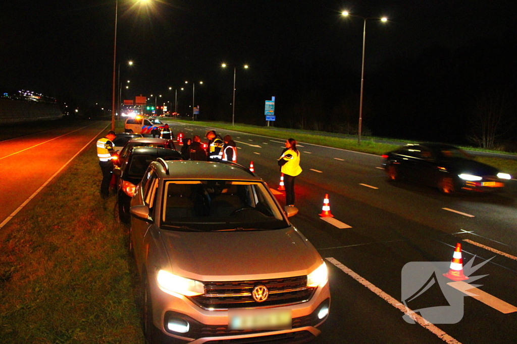 Auto's komen in botsing op N201