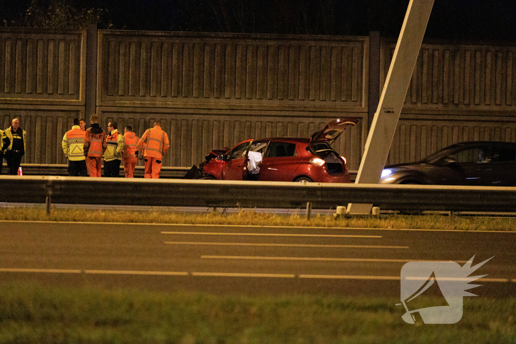 Meerdere voertuigen betrokken bij ongeval op snelweg