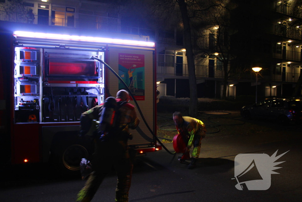 Uitslaande brand in flatwoning