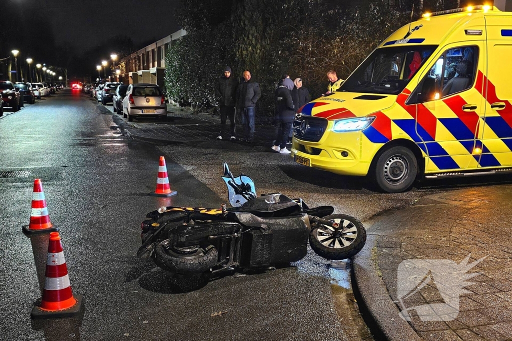 Opnieuw ongeval met scooterrijder