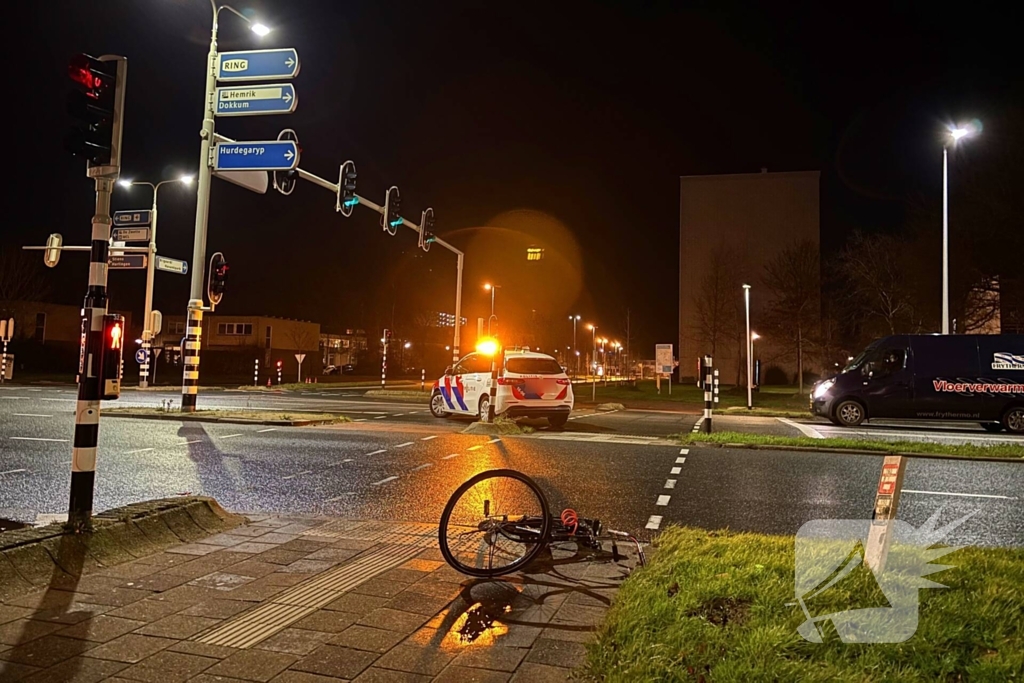 Fietser gewond bij aanrijding met auto