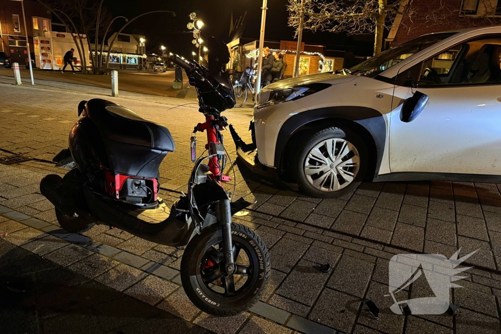 Scooter en auto betrokken bij ongeval