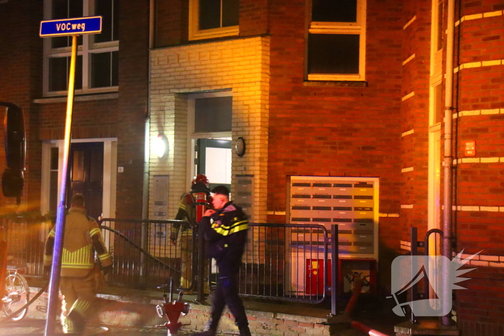 Persoon gecontroleerd na brand in woning