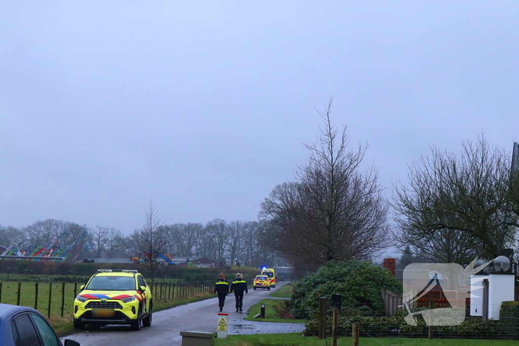 Traumahelikopter landt naast woning wegens noodsituatie