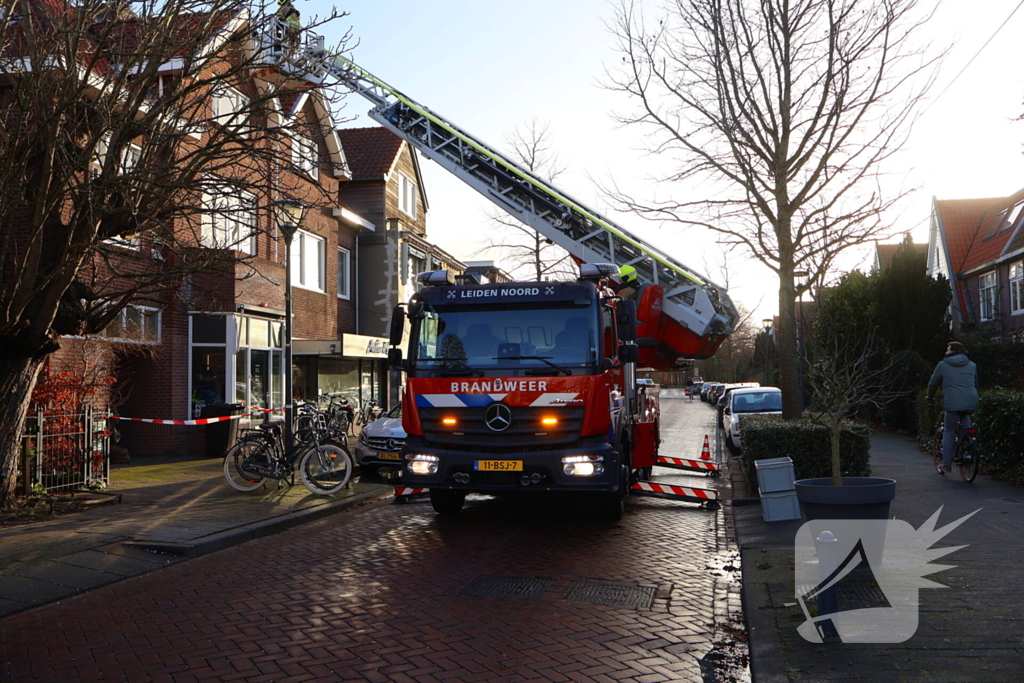 Losse daklijst snel hersteld door brandweer