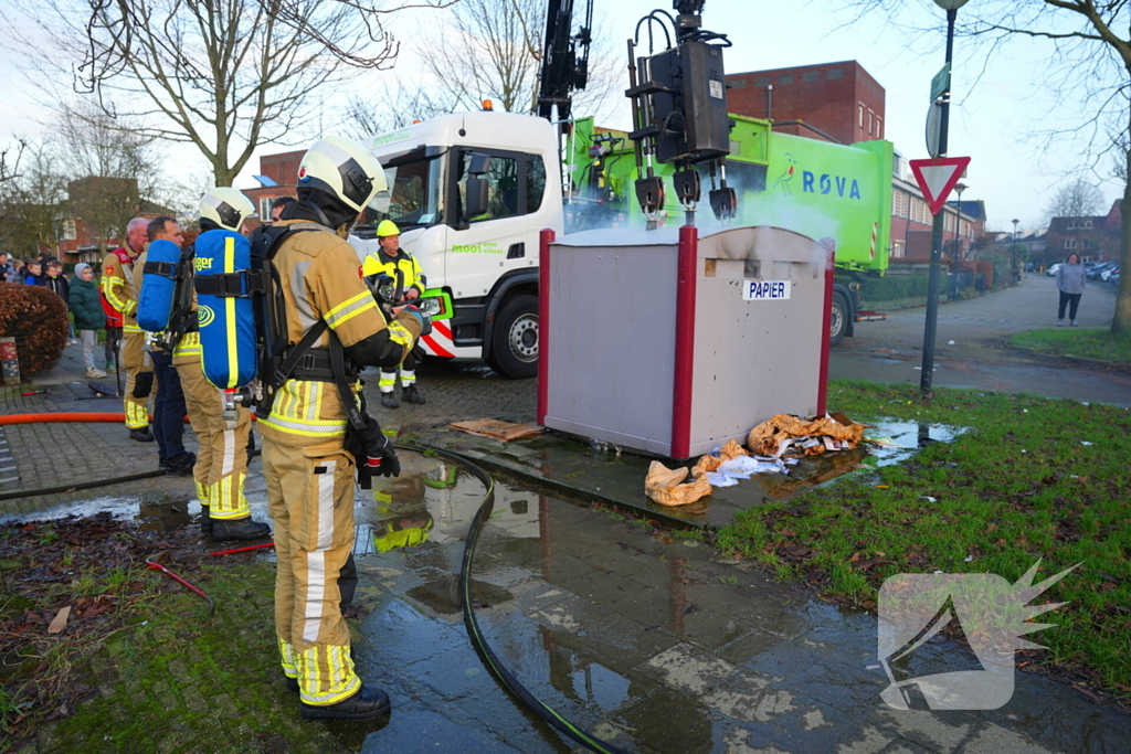 Jaarlijks terugkerende containerbrand blijft probleem in Nieuwland