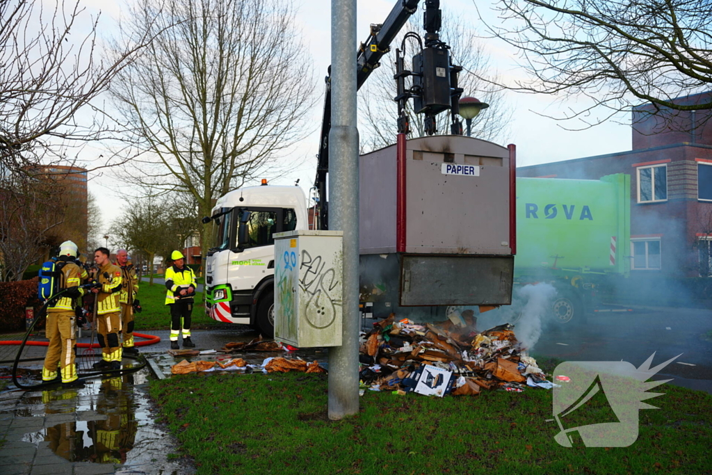 Jaarlijks terugkerende containerbrand blijft probleem in Nieuwland