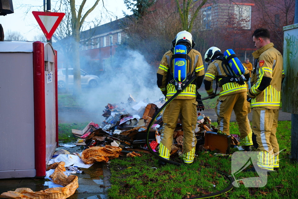 Jaarlijks terugkerende containerbrand blijft probleem in Nieuwland