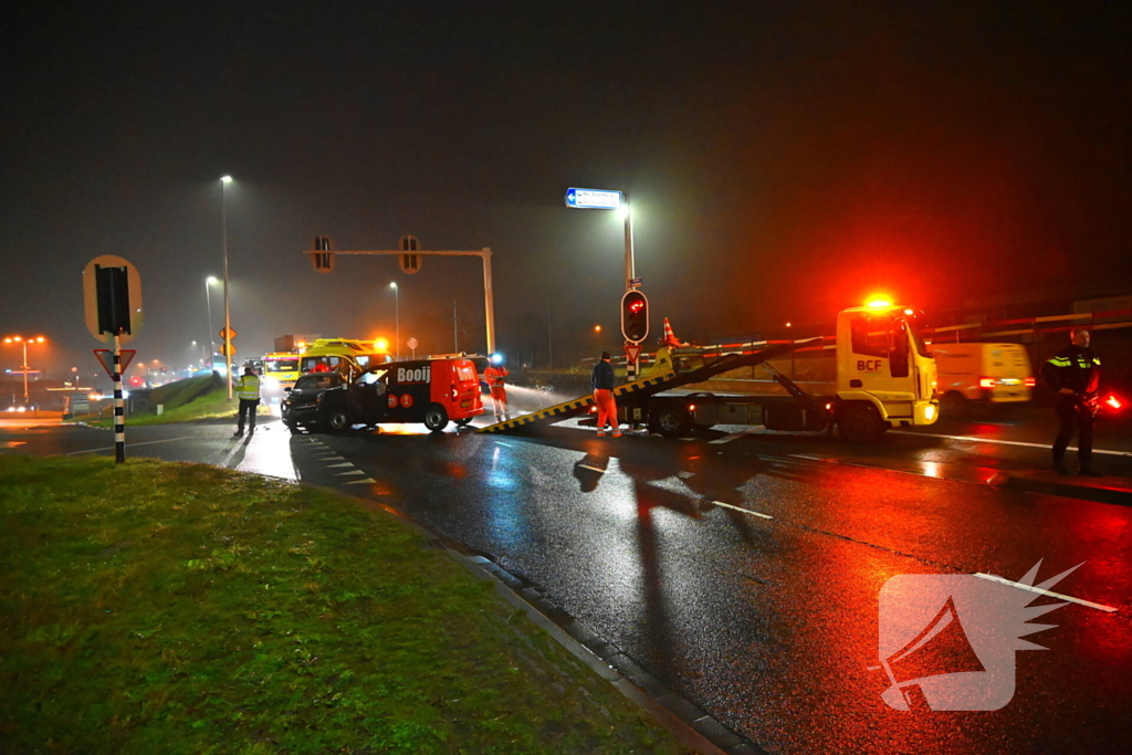 Flinke schade bij frontale aanrijding