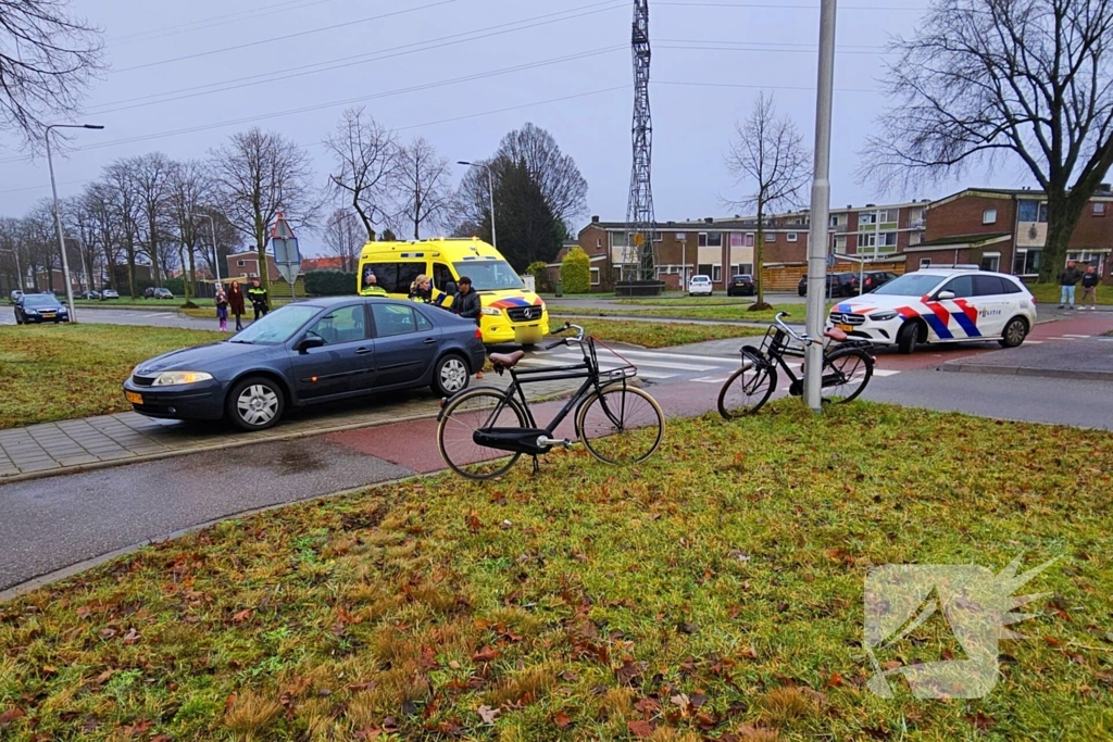 Wederom fietser aangereden op rotonde