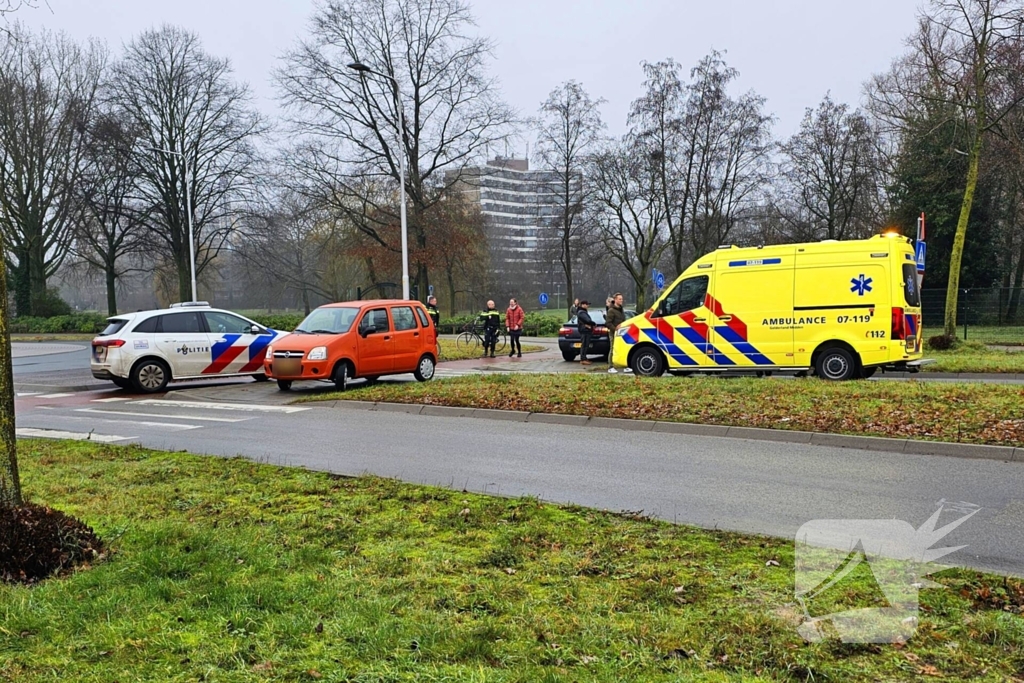 Wederom fietser aangereden op rotonde