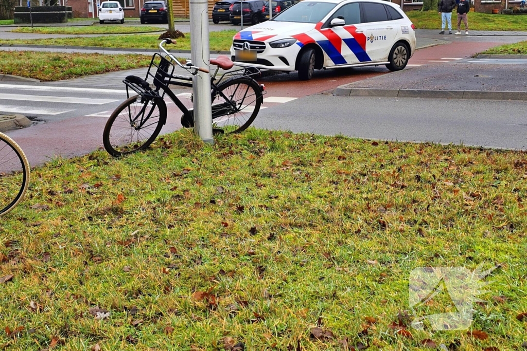 Wederom fietser aangereden op rotonde