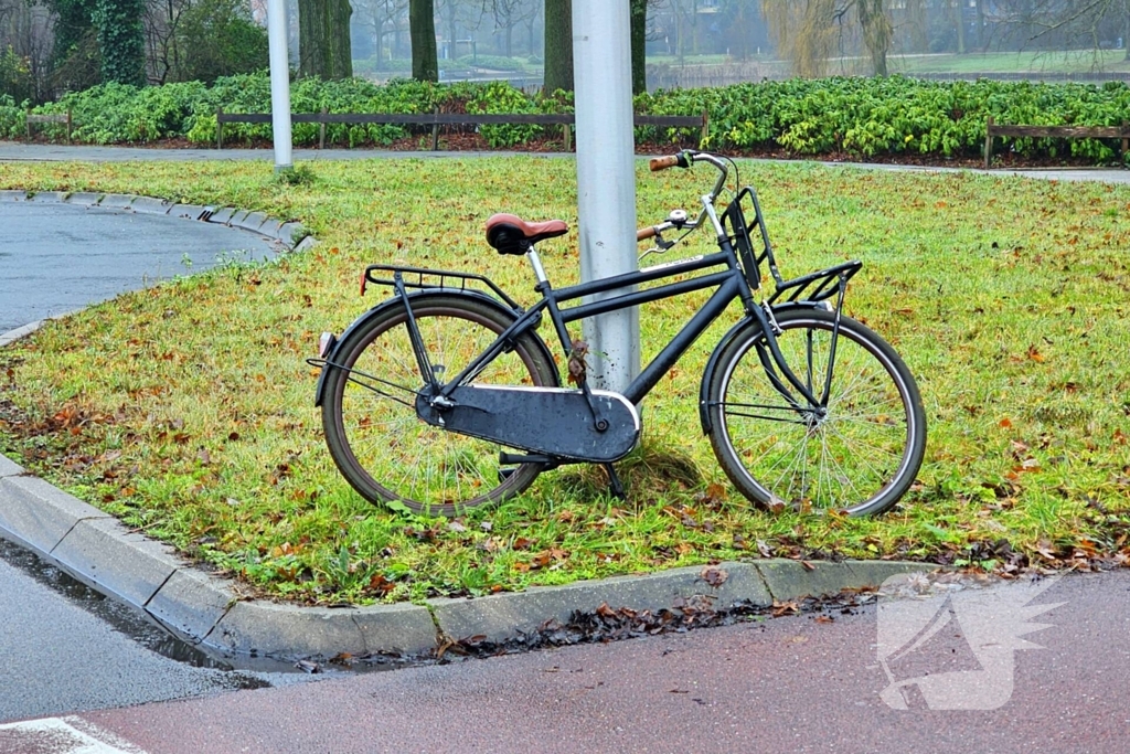 Wederom fietser aangereden op rotonde