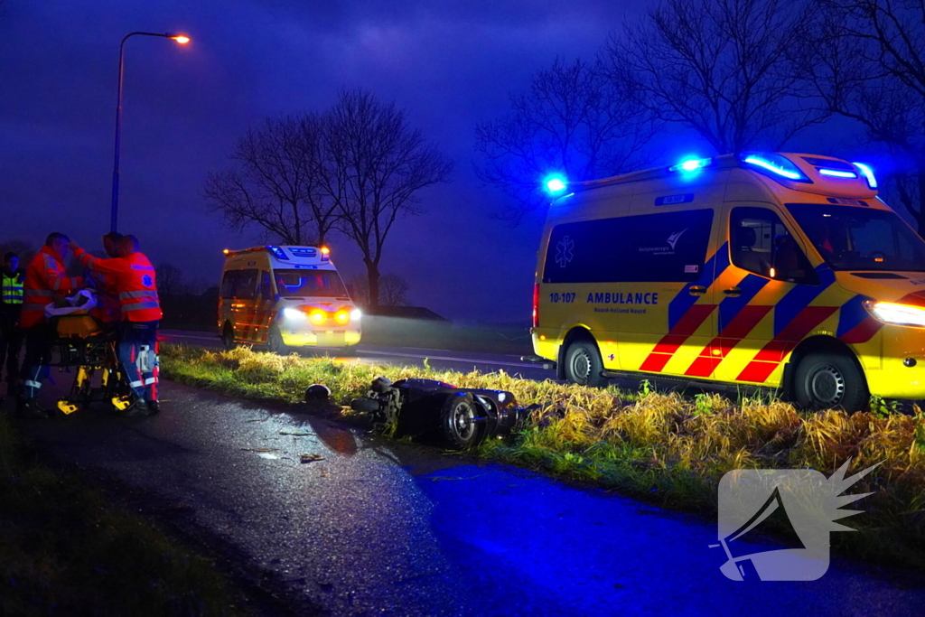 Scooterrijder zwaargewond na harde val