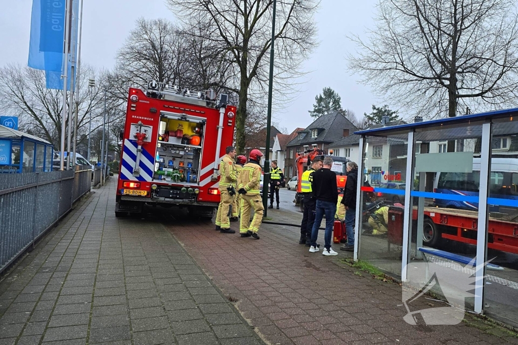 Brandweer ingezet bij brandende trailer