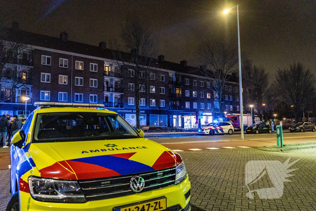 Grote brand op balkon van flat