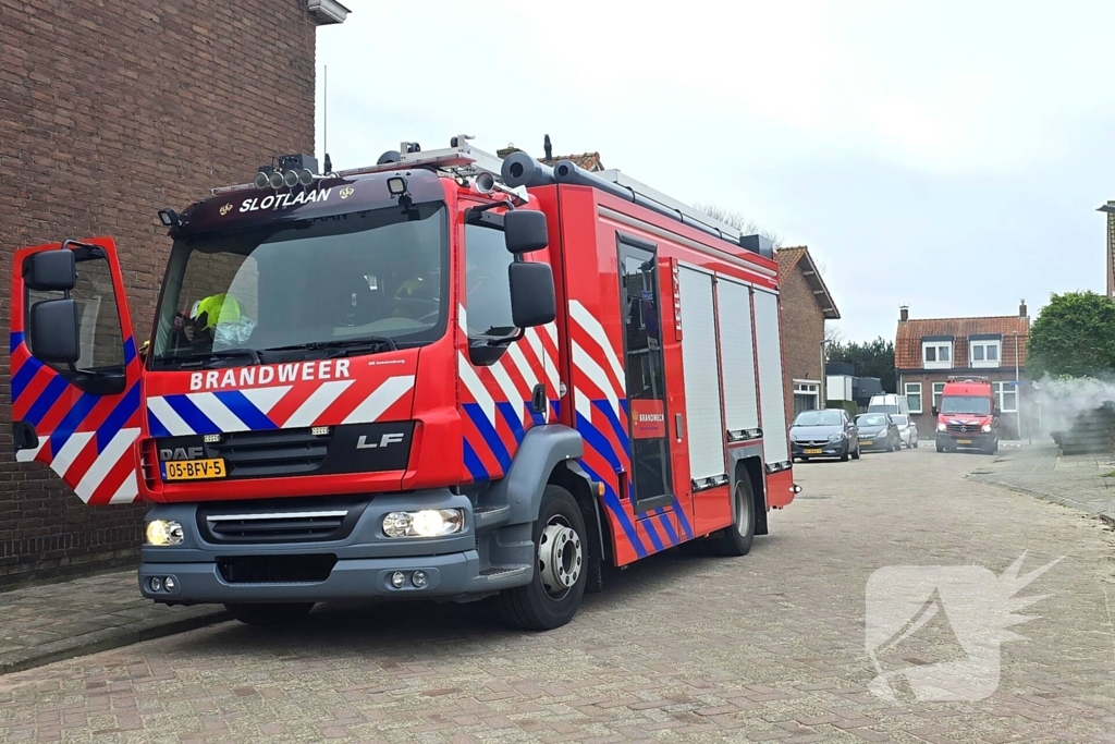 Veel rook bij brand in ondergrondse container