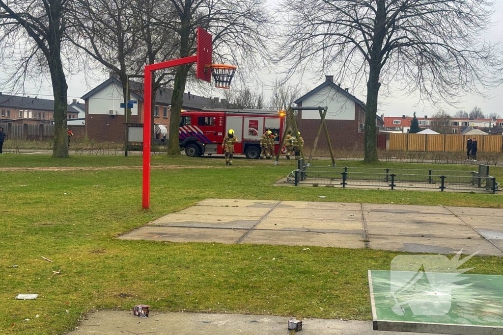 Brandstichting in speeltuin