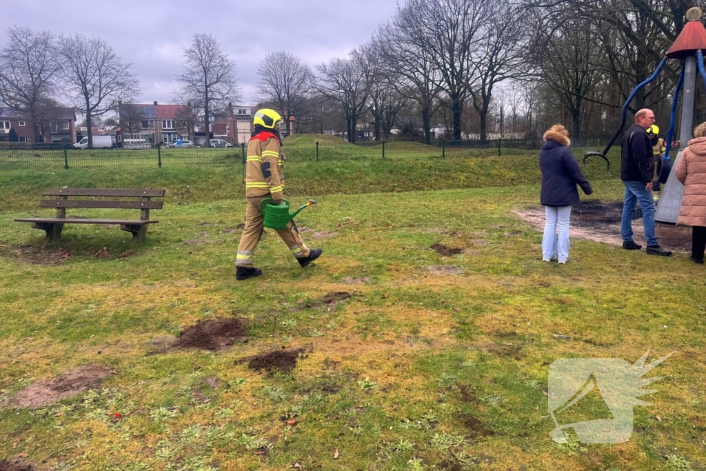 Brandstichting in speeltuin