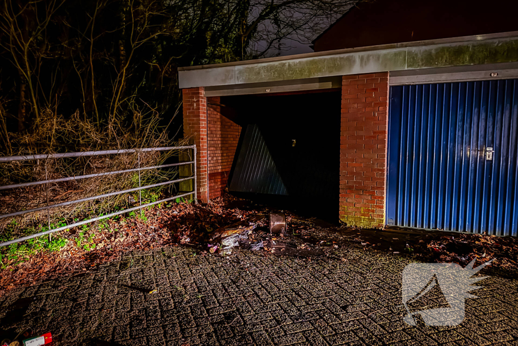 Brand in garage snel geblust