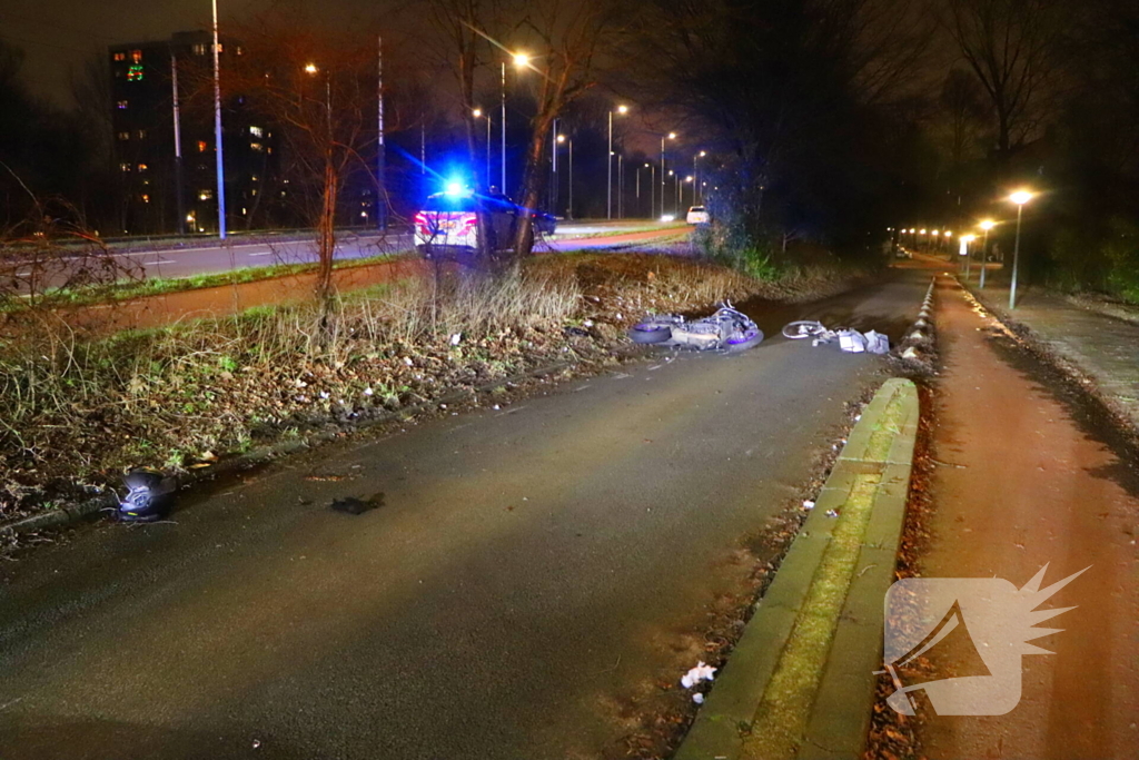 Ernstig ongeval tussen motorrijder en fietser