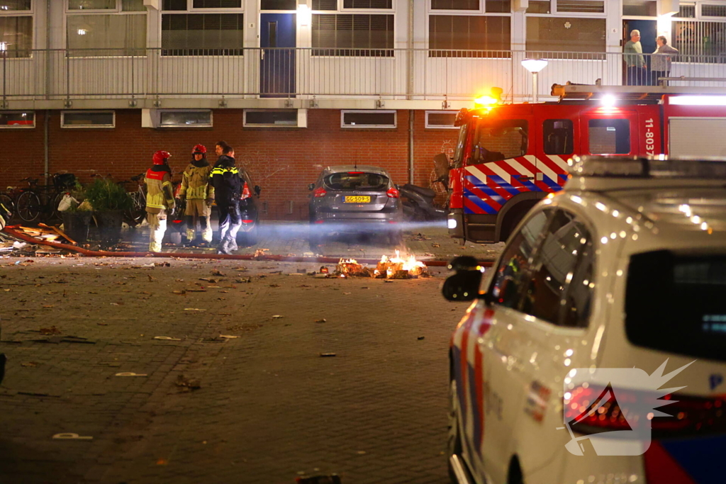 Brandweer ingezet voor brandend afval