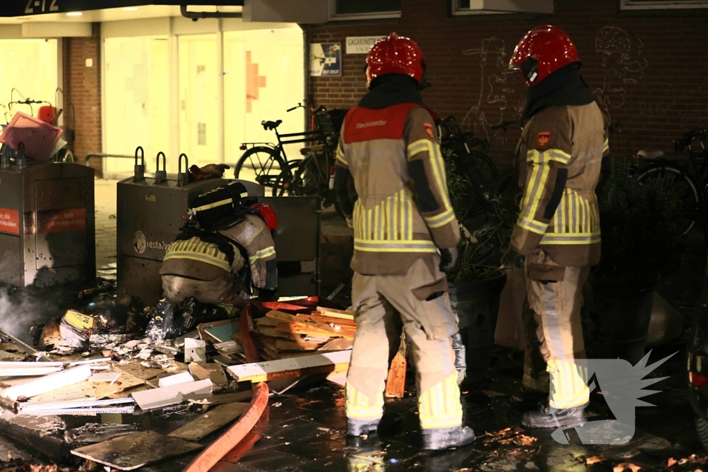 Brandweer ingezet voor brandend afval