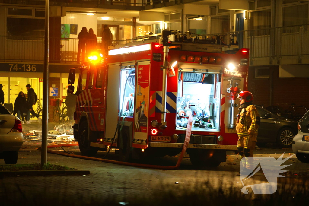 Brandweer ingezet voor brandend afval