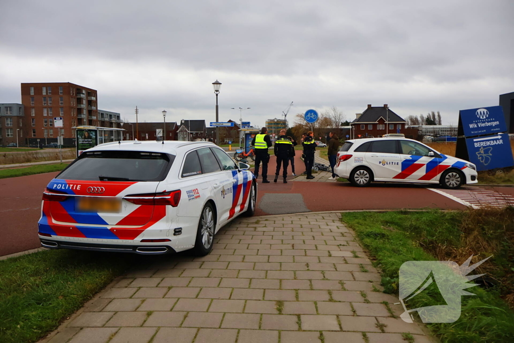 Fietser geschept door automobilist