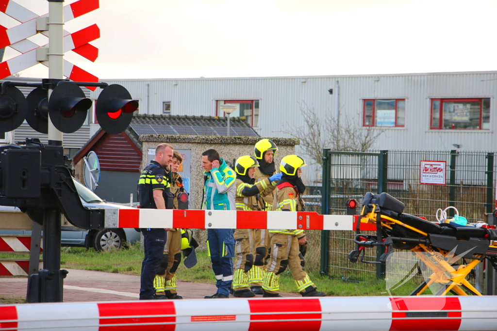 Ernstige aanrijding op spoorwegovergang