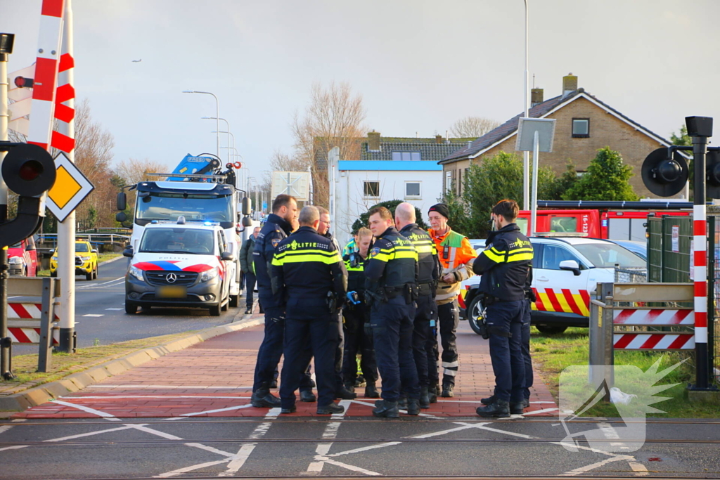 Ernstige aanrijding op spoorwegovergang