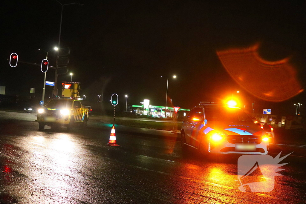 Auto in de slip bij oprit