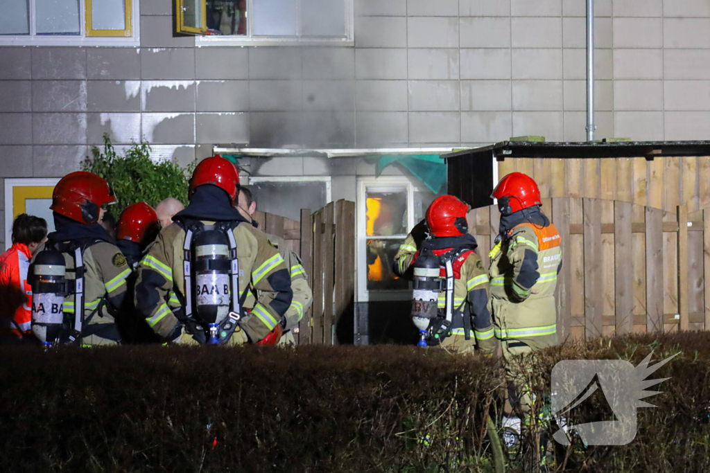 Flinke schade en woning vol rook door brand