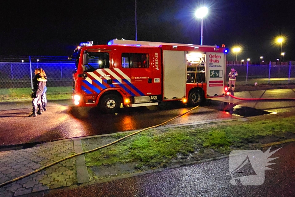 Auto verwoest door brand